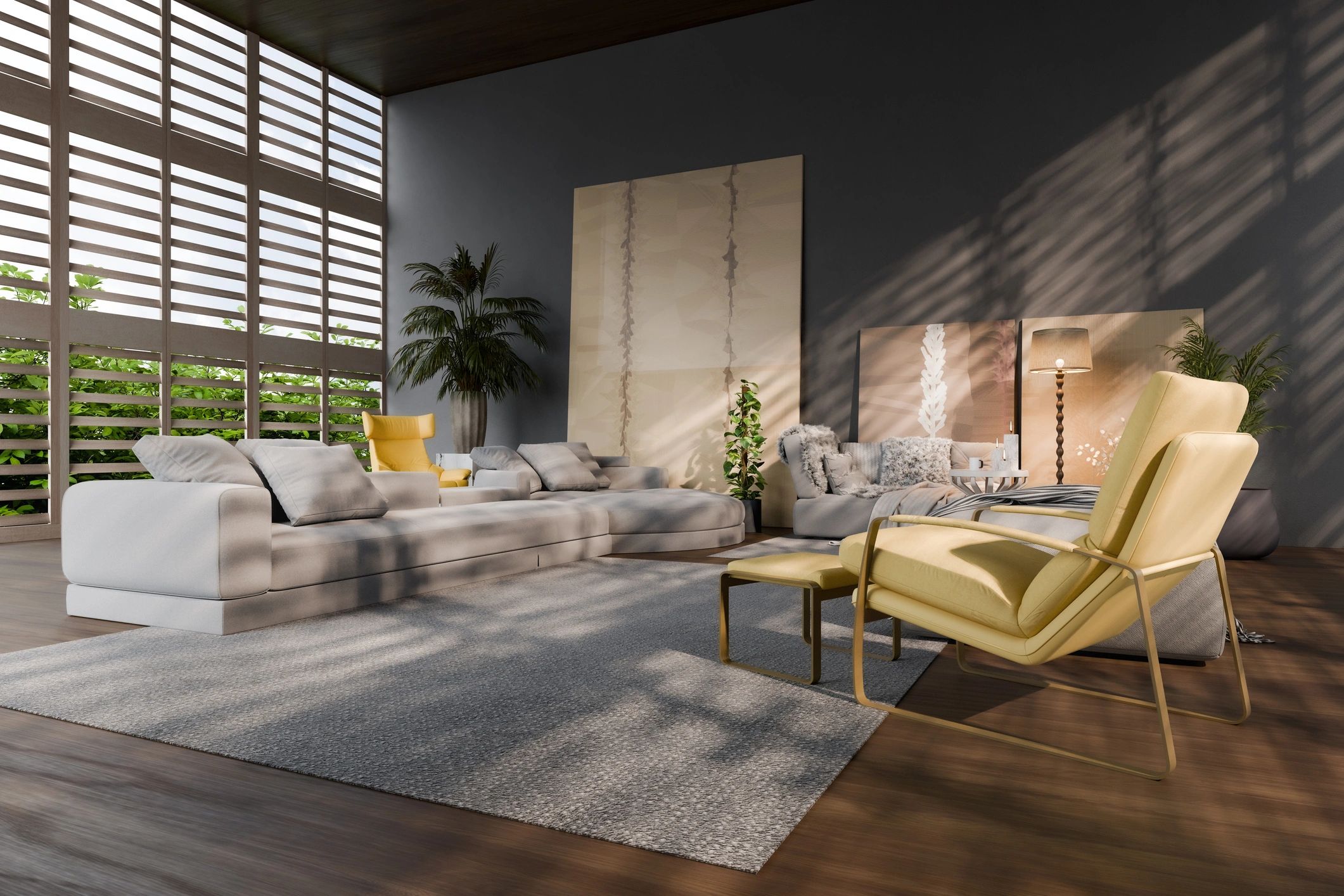 Luxury interior living room design
